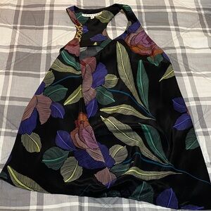 Trina Turk Multicolor Chain Detail Top